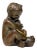 Karl Josef Hoffman Bronze Sculpture Baby Boy and Fish, 1950s For Sale