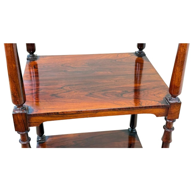 Small Regency Rosewood Whatnot, 1825 For Sale - Image 10 of 14