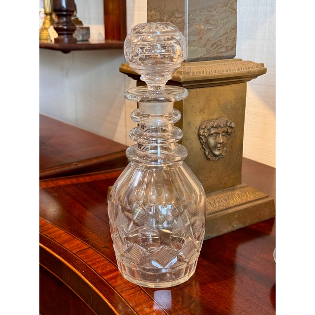 1920s Wine Decanter With Stand- 3 Pieces For Sale - Image 9 of 9