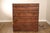Antique American Quilted Back Pine Settle Bench For Sale - Image 4 of 12