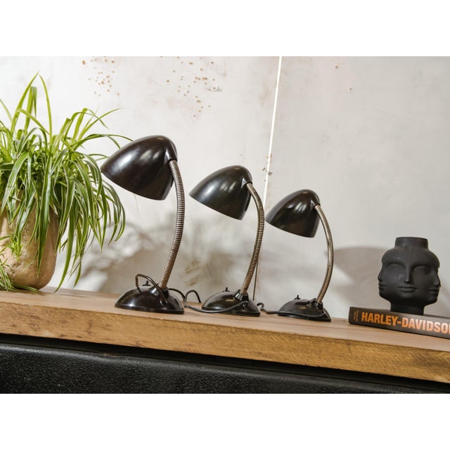 Vintage Cole Bakelite Lamp by Eric Kirkman, 1950s, Set of 3 For Sale - Image 6 of 15