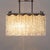 Two-Light Metal and Glass Pendant Light, 1970s For Sale - Image 4 of 8