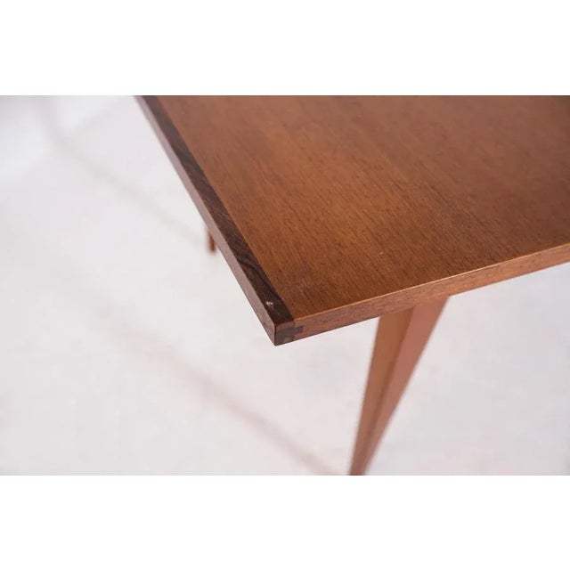 1950s American Geometric Wooden Dining Table For Sale - Image 5 of 9