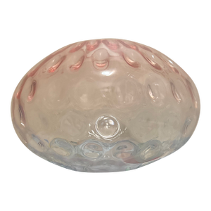 Empoli Style Art Glass Large Fishbowl Vase