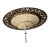Fortuny Scheherazade 2-Tier Silk Chandelier With Metal Ring - Venezia, Italy - Handcrafted Designer Lighting For Sale