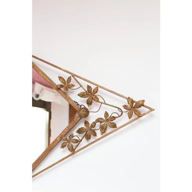Large French Art Deco Iron Mirror, 1930s For Sale - Image 4 of 9