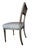 Wood Pair of Antique Gustavian Style Open Back Chairs With Diamond Pattern Upholstery For Sale - Image 7 of 10