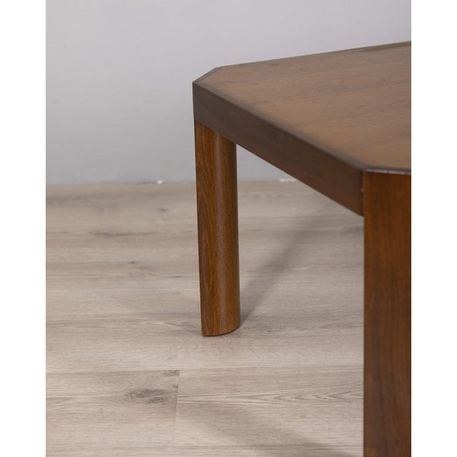 Vintage Walnut Coffee Table, Italy, 1960s For Sale - Image 10 of 11
