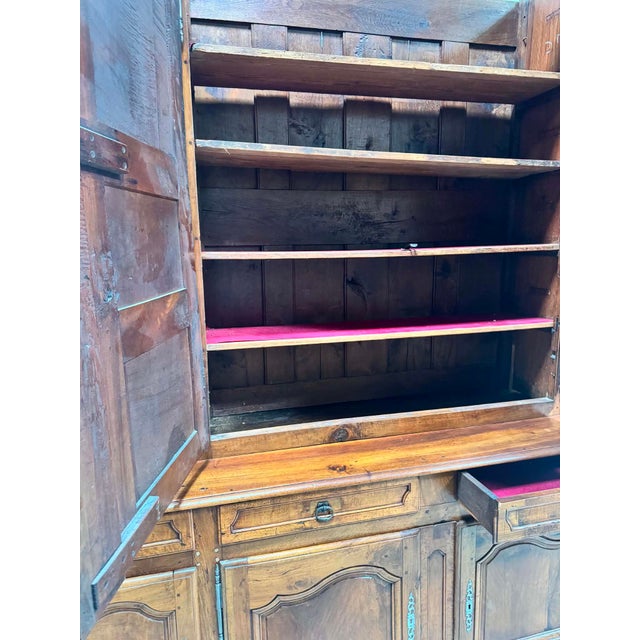 Louis XV Two-Part Walnut Buffet, 18th Century For Sale - Image 10 of 12