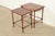Baker Furniture English Regency Walnut and Burl Wood Parquet Top Nesting Tables, Pair For Sale - Image 13 of 13
