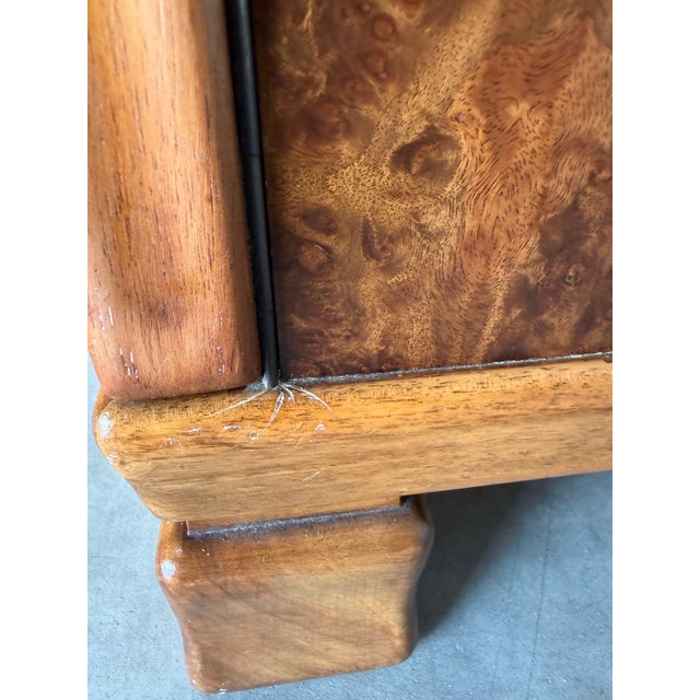 1930s European Art Deco Burlwood Gentleman’s Chest Cabinet For Sale - Image 9 of 12