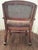 1970s Vintage Wheeled Cane Back Chair For Sale In Las Vegas - Image 6 of 13