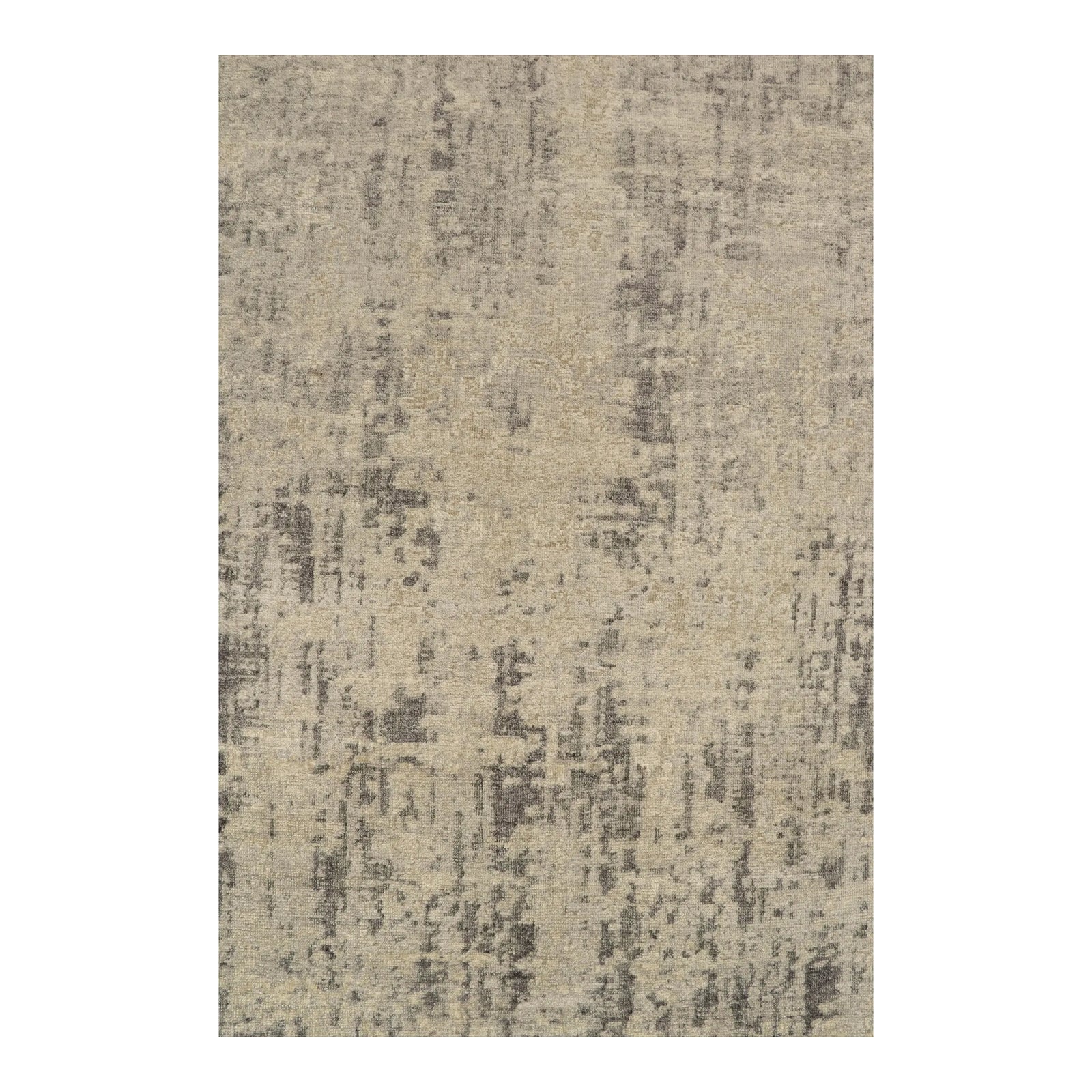 Rug & Kilim’s Abstract Rug in Greige and Taupe Striae | Chairish