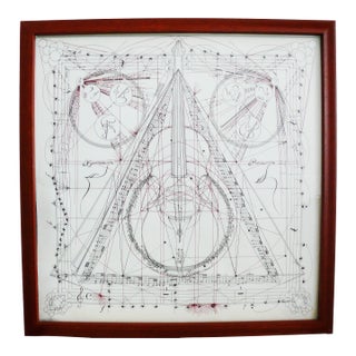 Hermes Paris Framed Scarf For Sale