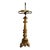 Late 19th C. Renaissance Style Gilt Wood Pricket Candlestick Table Lamp For Sale