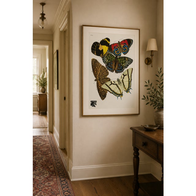 Art Deco Butterflies by E. A. Séguy, Vintage Art Print Reproduction, 16" X 24" For Sale - Image 10 of 11