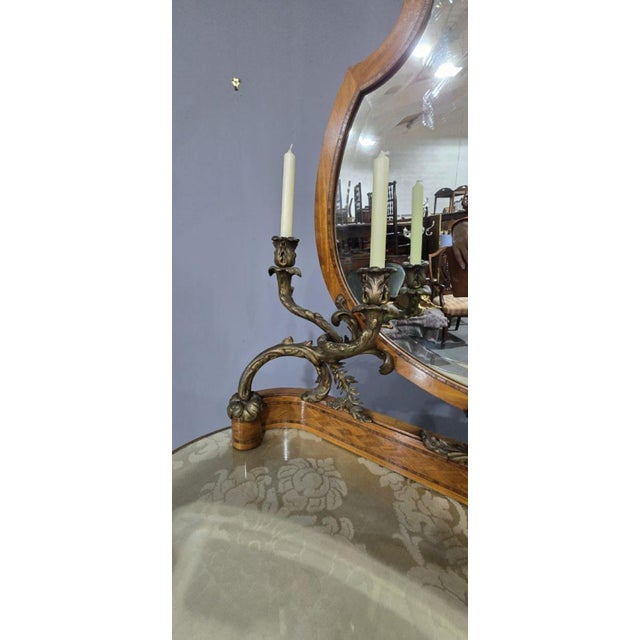 French Satinwood Dressing Table, 1880s For Sale - Image 13 of 14