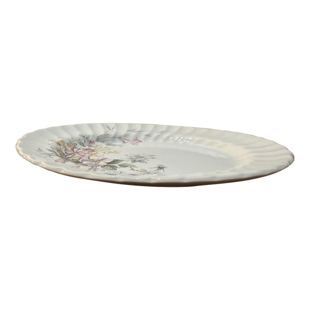 Mid 20th Century Myott Staffordshire Oval Serving Platter in Jamestown Pattern. For Sale