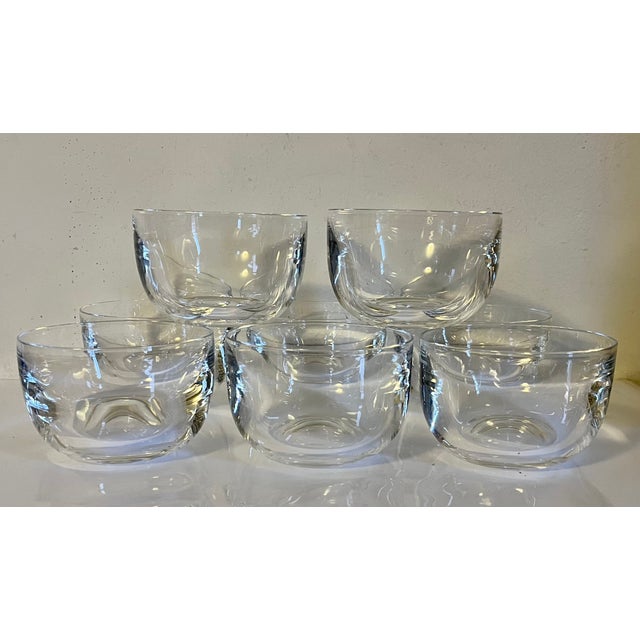 Steuben Crystal Dessert Dishes or Bowls Circa 1930's Frederick Carder Design - Set of 8 For Sale - Image 10 of 12