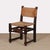 Brown Straw-Seated Wood Chair, France, 1940s For Sale - Image 8 of 8