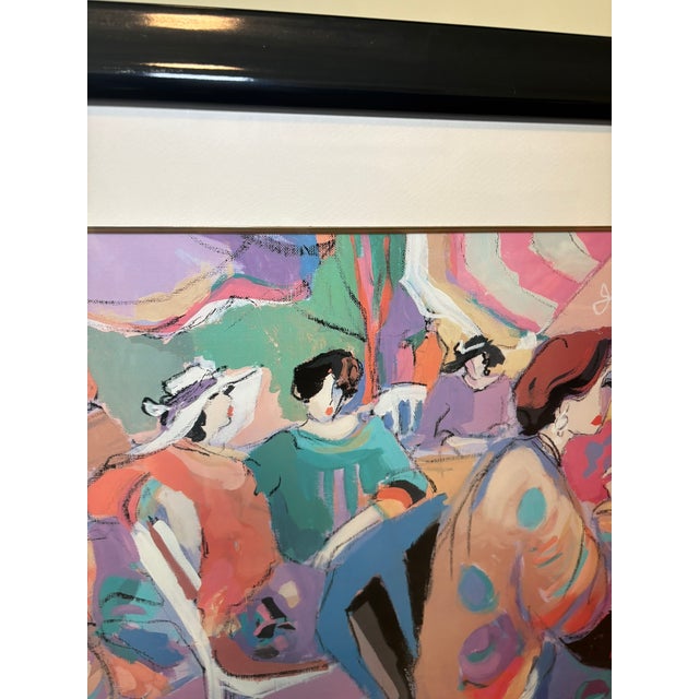 Vintage Framed Isaac Maimon Corner Cafe Figurative Lithograph Art For Sale In Miami - Image 6 of 16