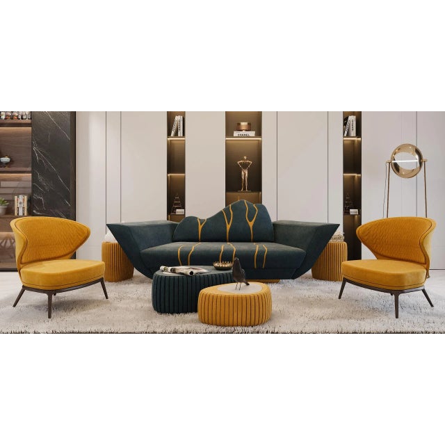 Kintsukuroi Sofa by Alma De Luce For Sale - Image 9 of 11