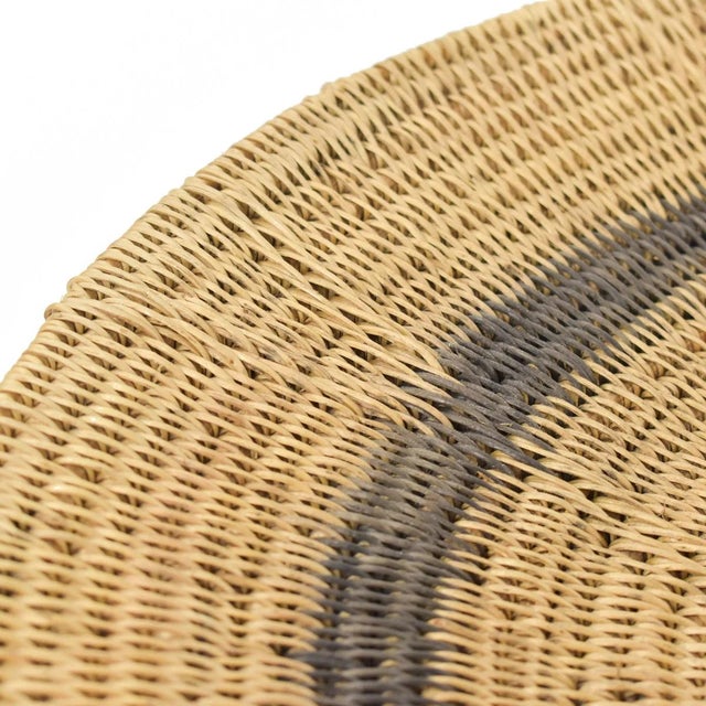 Early 20th Century Makenge Flat Wedding Basket 18.5 Inch Zambia For Sale - Image 4 of 6