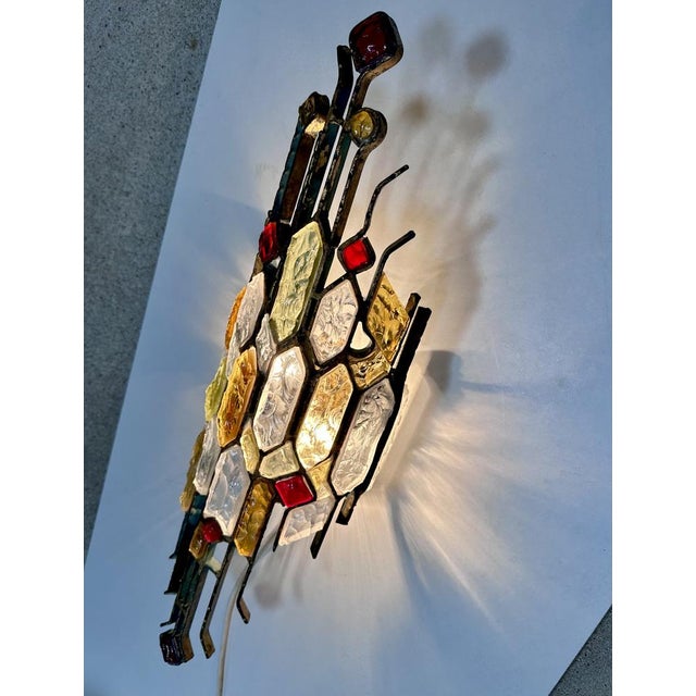 Sculptural Wall Lamp by Albano Poli for Poliarte, 1960s For Sale - Image 16 of 18