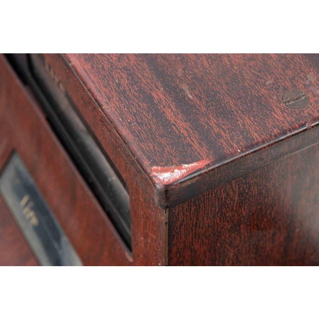 Antique National Cash Register in Mahogany and Brass, Italy, 1930s For Sale - Image 6 of 12