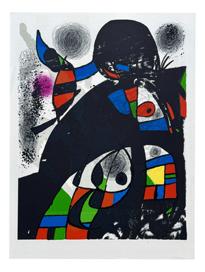 Joan Miro, Abstract Composition, 1975, Original Lithograph