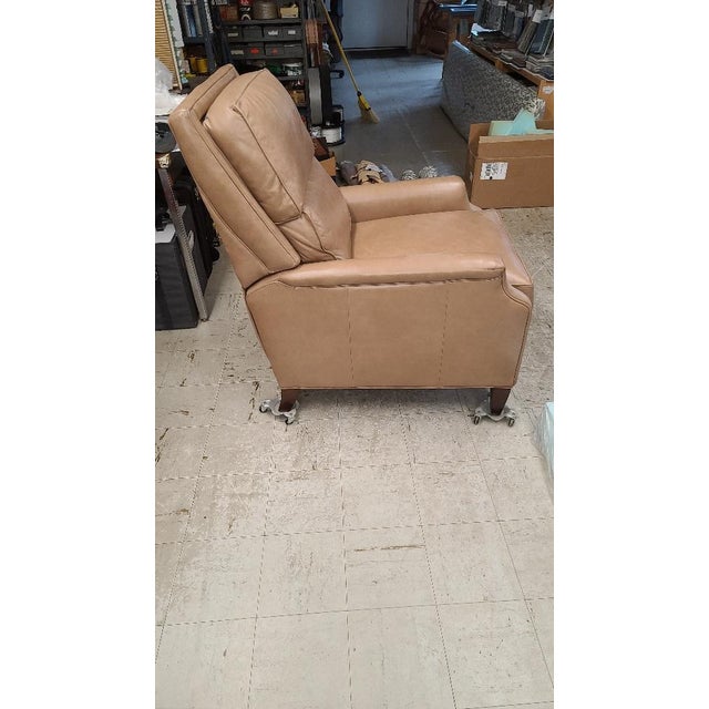 Modern Taylor King Leather Recliner For Sale - Image 3 of 12
