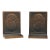 Vintage Pair of Cast Bronze Bas-Relief Thomas Jefferson Portrait Bookends For Sale