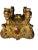 Italian 18th Century Italian Gilded Jardiniere With Stones and Faces For Sale - Image 3 of 13