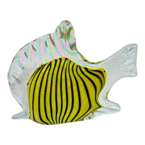 1960s Murano Hand Blown Glass Angel Fish Sculpture