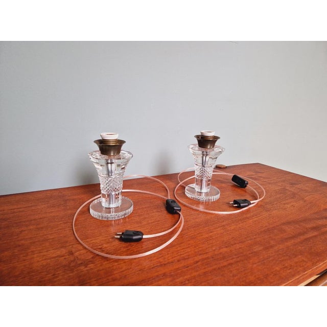 Lamp from Val Saint Lambert, 1930s, Set of 2 For Sale - Image 16 of 18