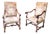 French Walnut Mouton Leg Armchairs, Late 19th Century, Set of 2 For Sale