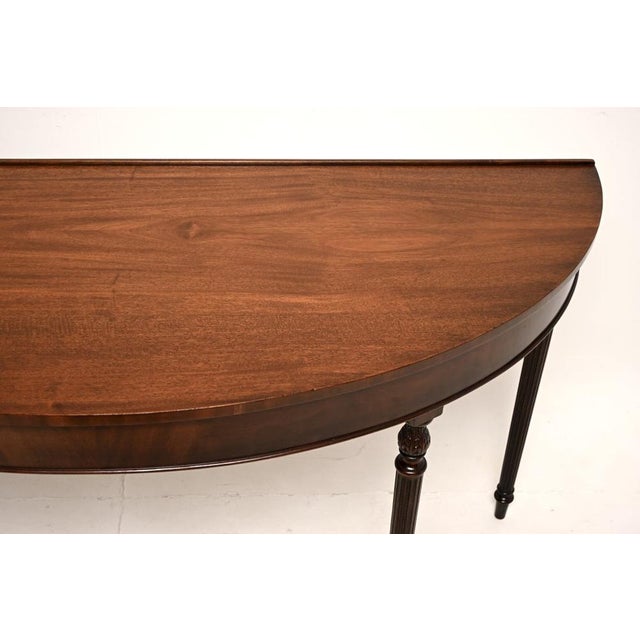 Wood Vintage Georgian Style Console Table, 1950 For Sale - Image 7 of 8