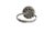 Silver Vintage Natural Ruby, Emerald & Diamond Ring Sterling Silver Size 7 For Sale - Image 8 of 10