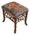 Vintage Faux Bamboo Stool in Ralph Lauren "Hunting Manor Paisley" Fabric For Sale