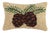 Pine Cone Hook Pillow, 8" x 12" For Sale
