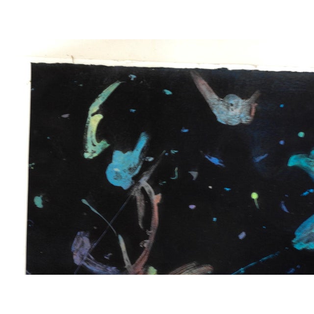 1970s Abstract Galaxy Painting For Sale - Image 4 of 6