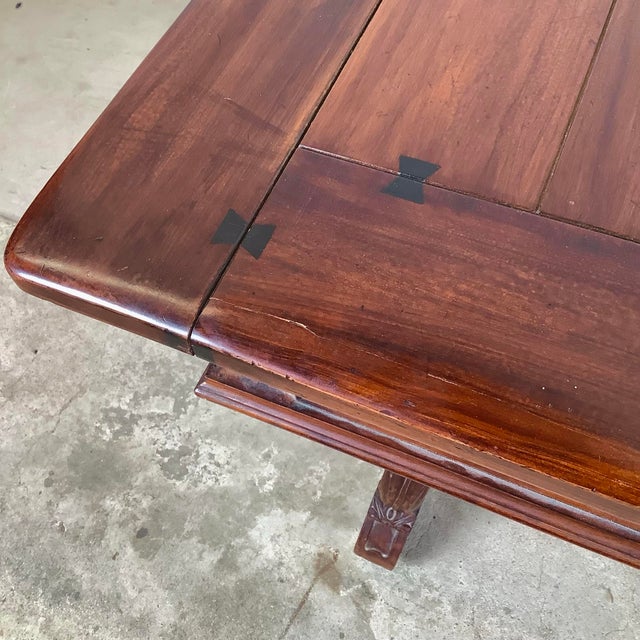 Spanish Renaissance Revival Carved Dining Table by Berkey & Gay, 20th Century For Sale - Image 9 of 12