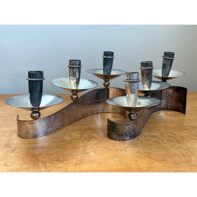 Vintage Carole Stupell for Royal Hickman Silverplate Candlesticks - A Pair For Sale - Image 10 of 18