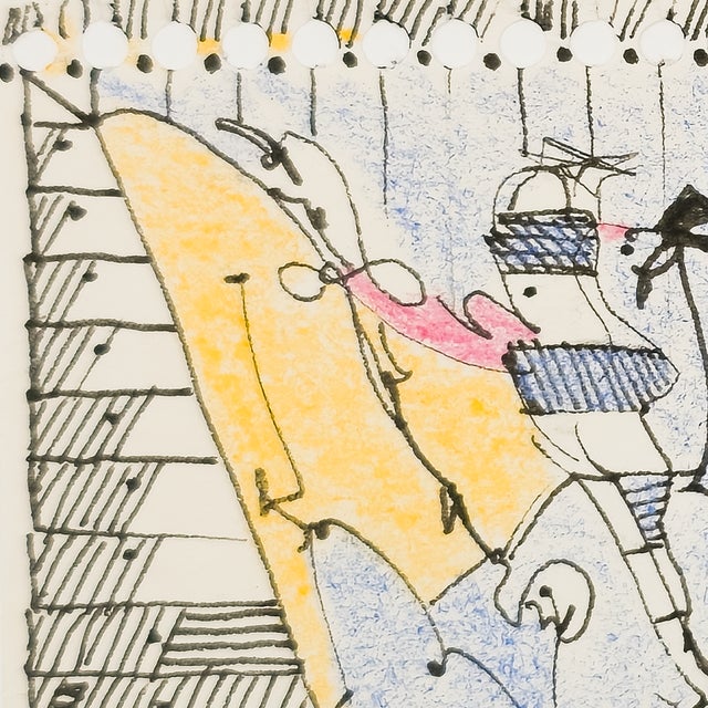 Figurative All Downhill - Eva Bouzard-Hui, C. 1994 For Sale - Image 3 of 11