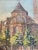 Rustic Roger Paul Froidevaux, Back View of Notre-Dame, 1936, Canvas Painting For Sale - Image 3 of 13
