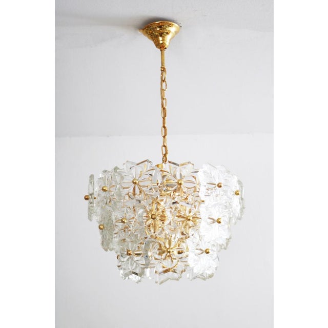 Crystal Glass Chandelier from Hillebrand Lighting, 1960s For Sale - Image 9 of 9