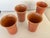 Vintage Set of 4 Ceramic Tumblers For Sale - Image 10 of 12