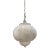 21st Century Moroccan White Painted Pierced Metal Hanging Pendant Shade For Sale