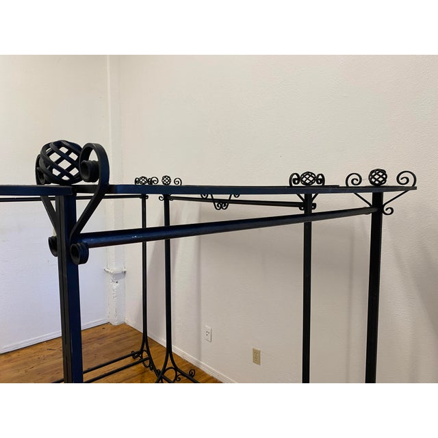 Custom Hand-Forged Wrought Iron Garment Racks - Set of 3 | Chairish