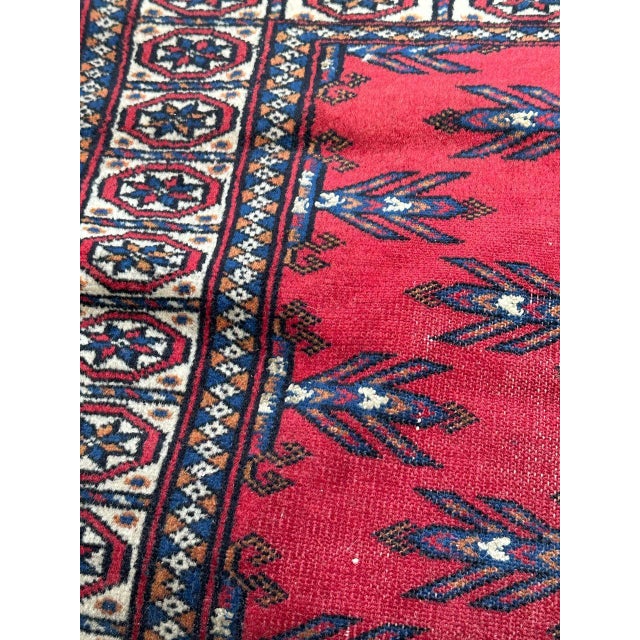 Mid-Century Turkmen Rug, 1940s For Sale - Image 12 of 15